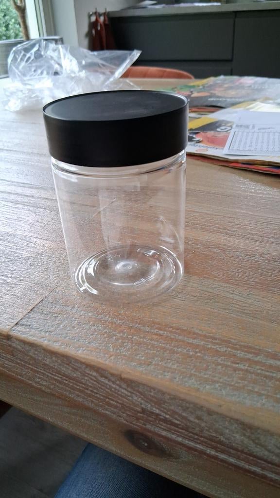 Opberg potjes opbergpotje potje plastic kunststof jar, Ophalen, Nieuw