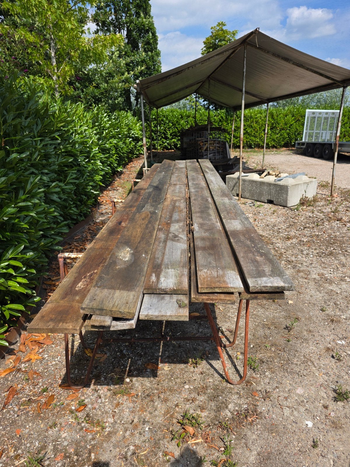 bankirai vlonderplanken 2e hands, Ophalen, Gebruikt, 250 cm of meer, Planken