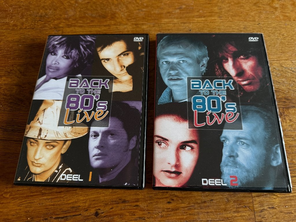 Back To The 80's Live  Deel 1 & Deel 2, Alle leeftijden, Ophalen of Verzenden, Zo goed als nieuw, Muziekvideo's