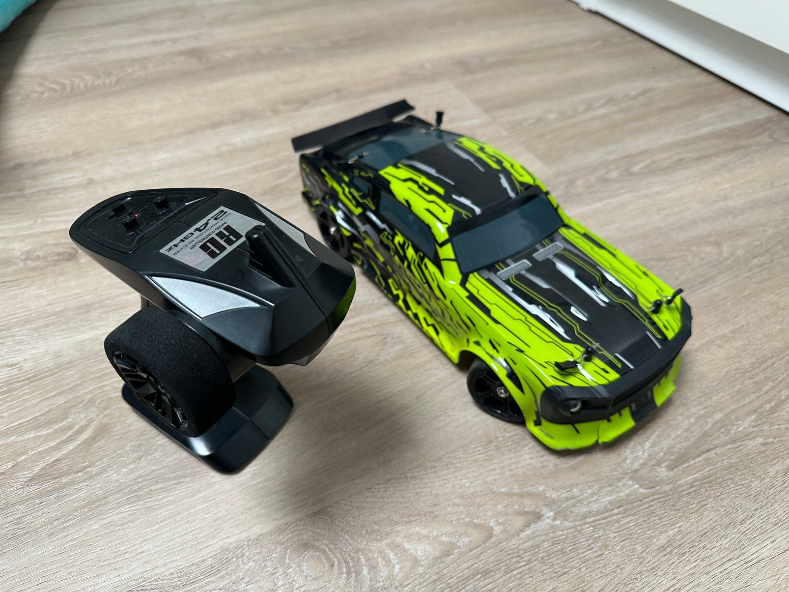Rc drift auto met under glow, Ophalen of Verzenden, Gebruikt