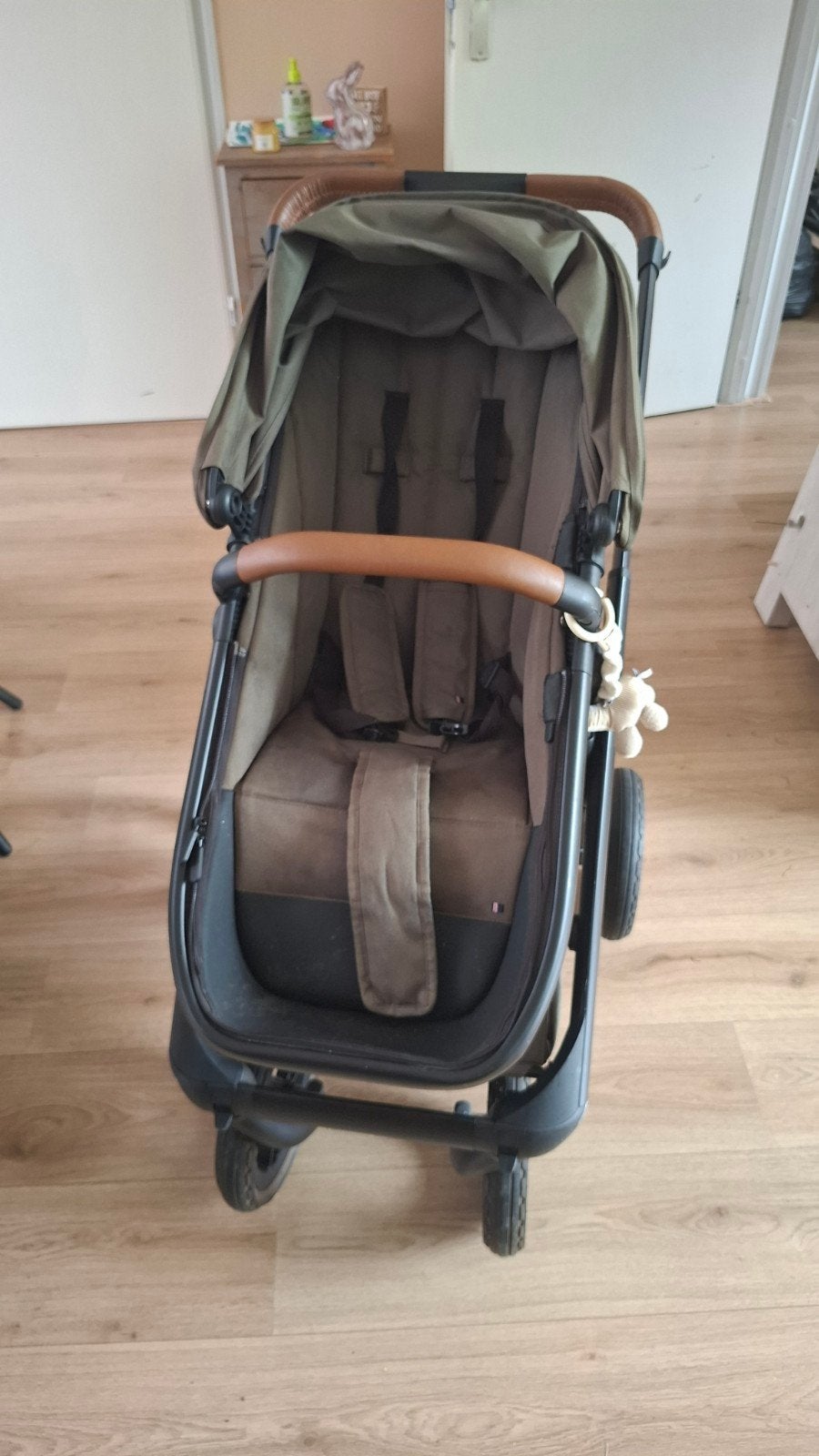 Dubatti kinderwagen/combiwagen met regenkap en adapters, Ophalen, Gebruikt, Overige merken, Verstelbare duwstang
