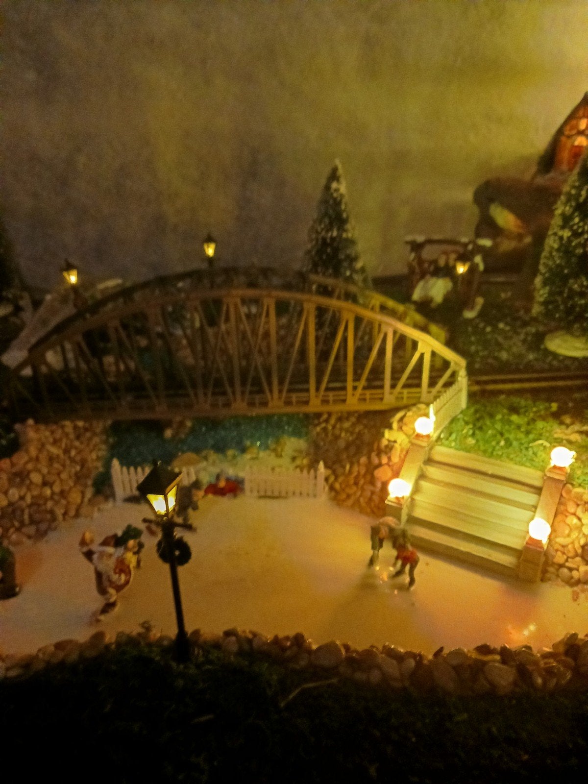 schitterend kerstdorp van 3x 1 meter en skischans....., Diversen, Kerst, Gebruikt, Ophalen