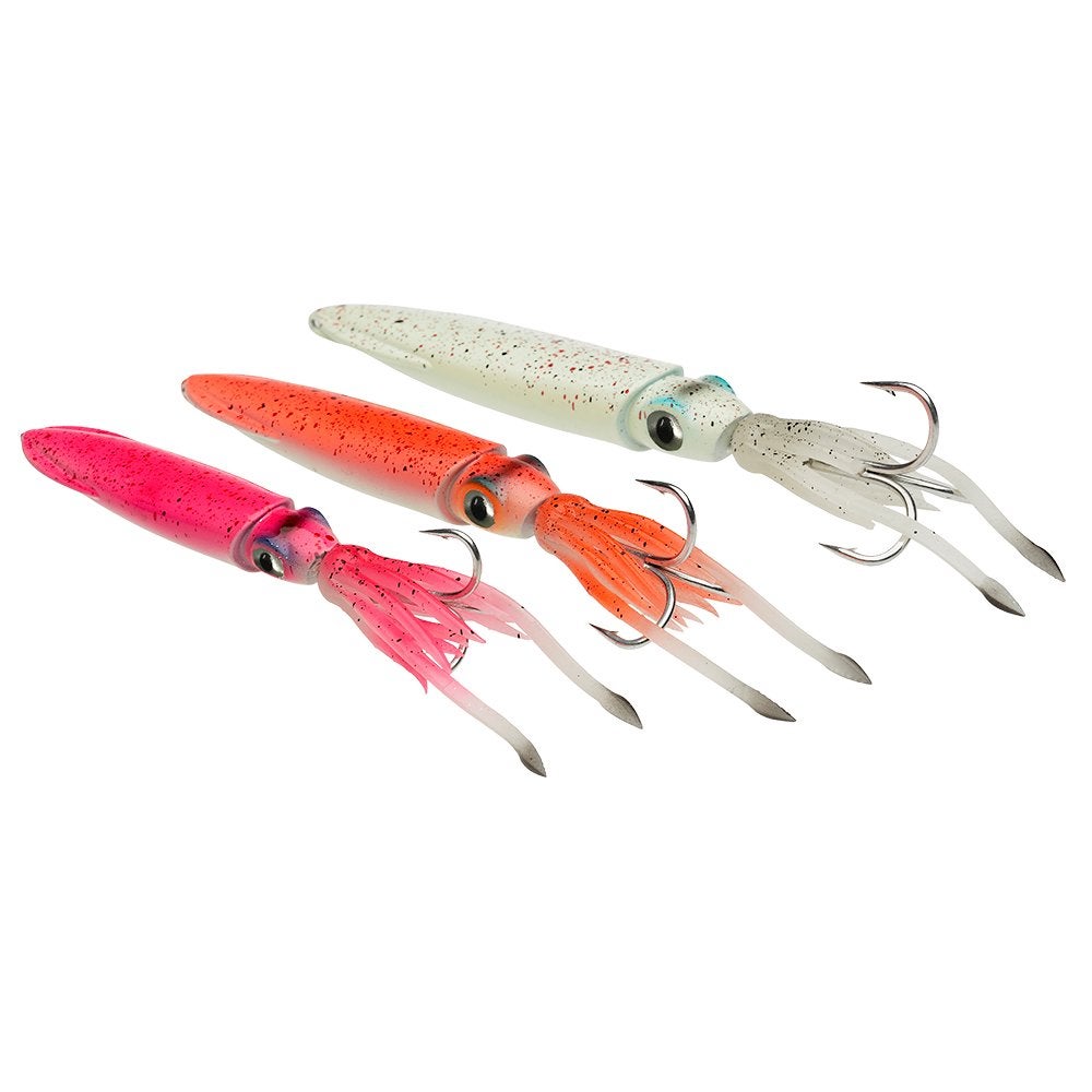 Big Game Savage Salt Swim Squid Jig 400g en 300g 3 kleuren., Watersport en Boten, Ophalen of Verzenden, Nieuw, Overige typen