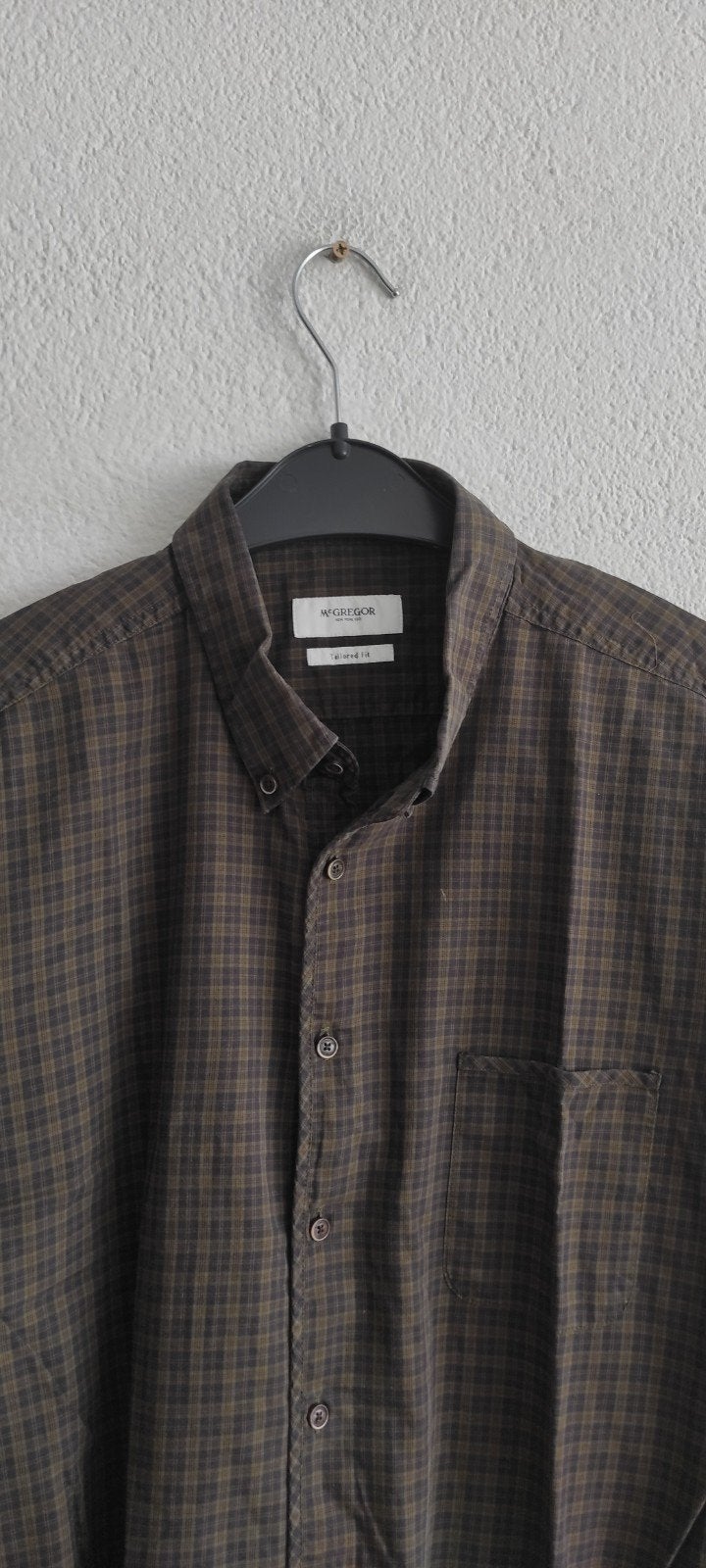 McGregor geruit overhemd, maat XL, Kleding | Heren, Overhemden, Bruin, McGregor, Ophalen of Verzenden, Gedragen