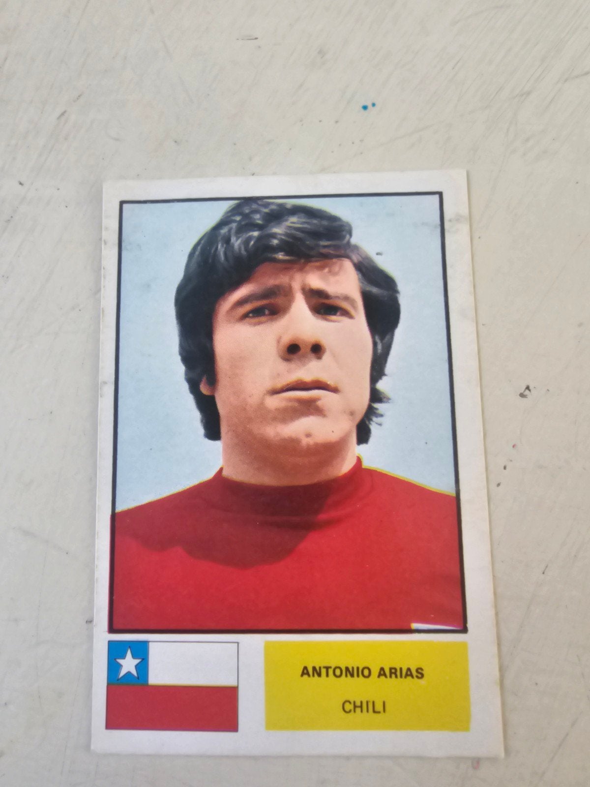 Antonio Arias Chili Voetbalplaatje - WK1974, Ophalen of Verzenden, Buitenlandse clubs, Poster, Plaatje of Sticker