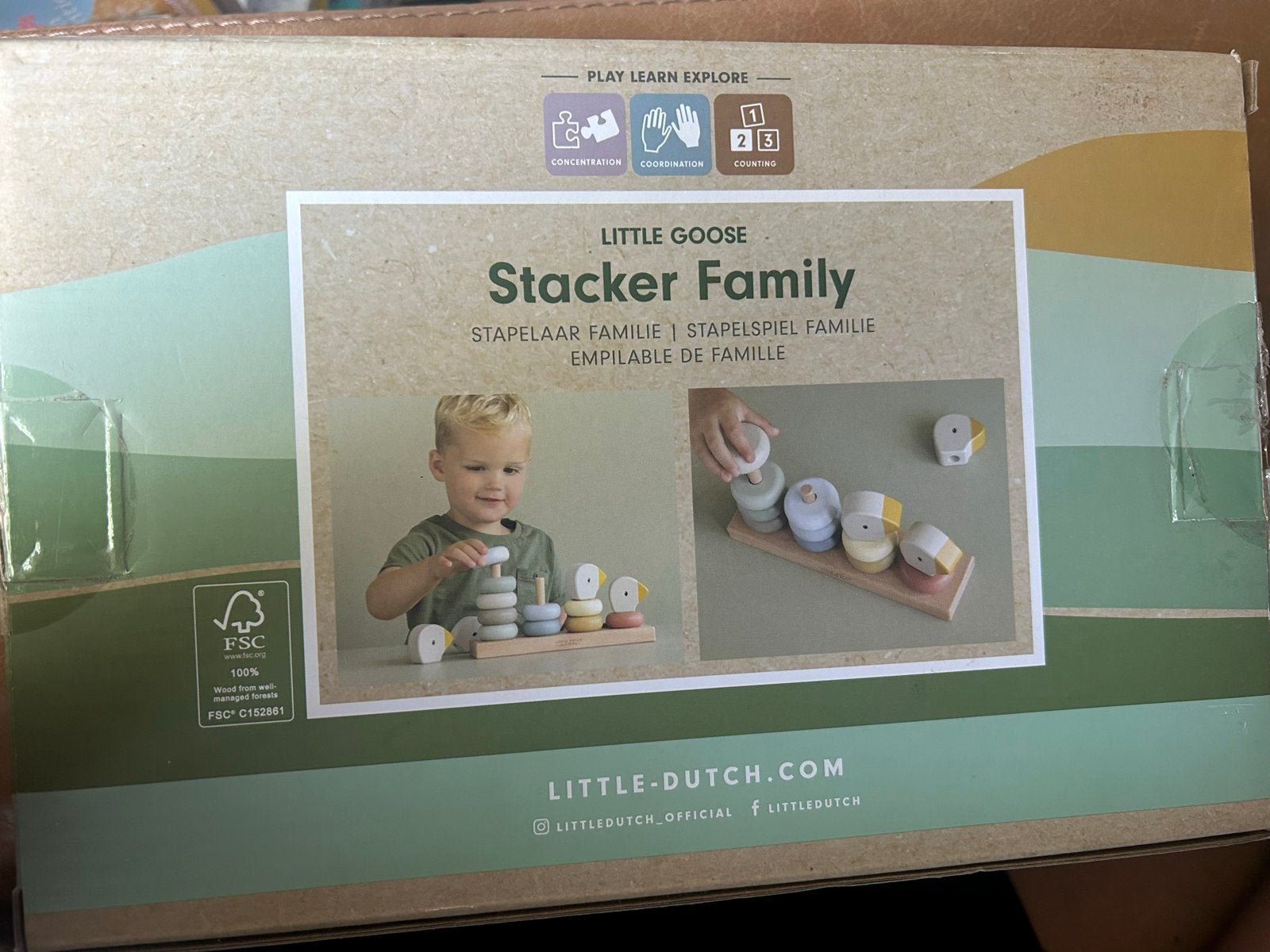 Little Dutch Stacker Family Stapelspel, Ophalen of Verzenden, Nieuw, Overige typen