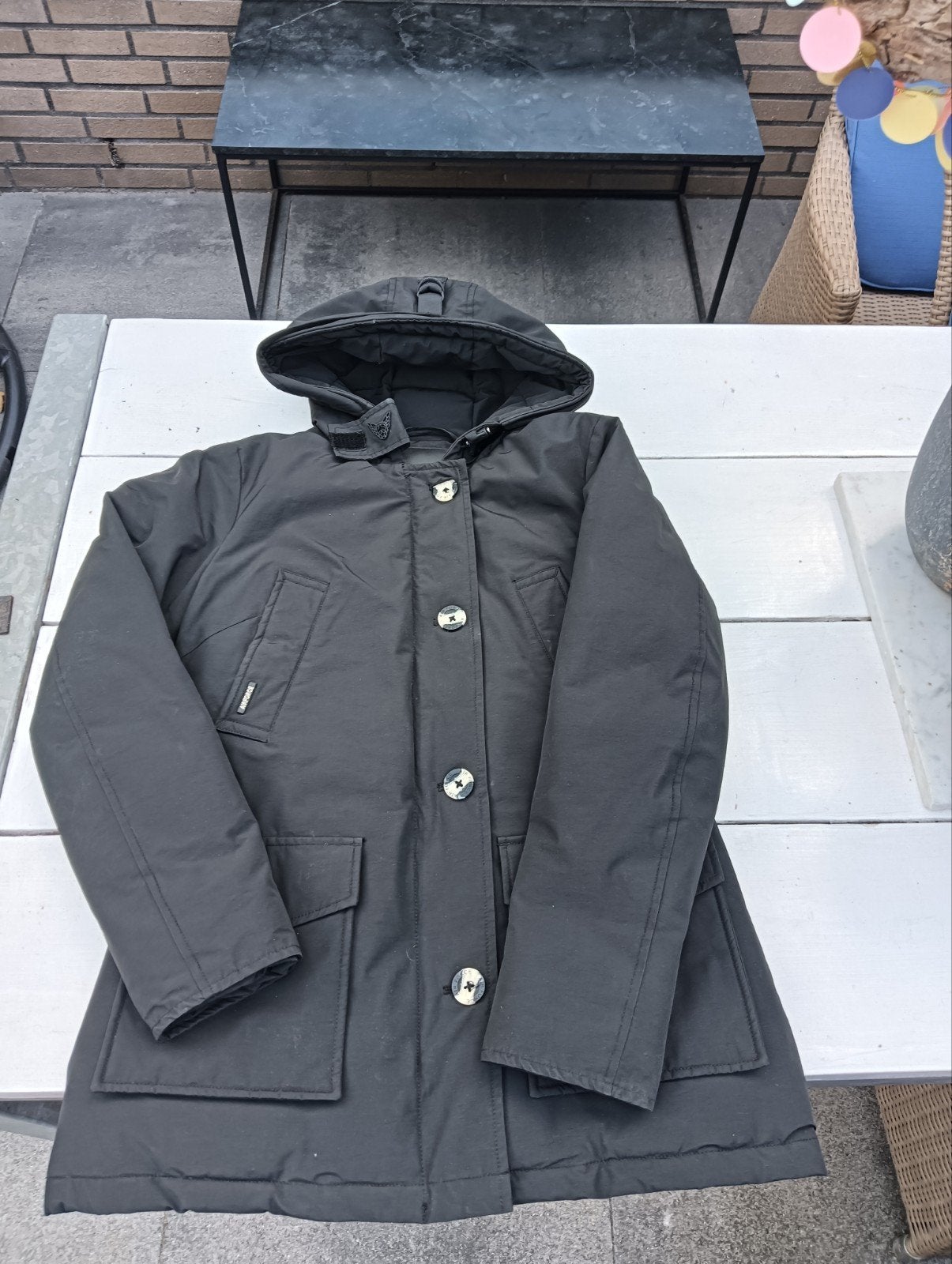Air Force meisjes jas, Zwart, Ophalen of Verzenden, Zo goed als nieuw, Maat 34 (XS) of kleiner