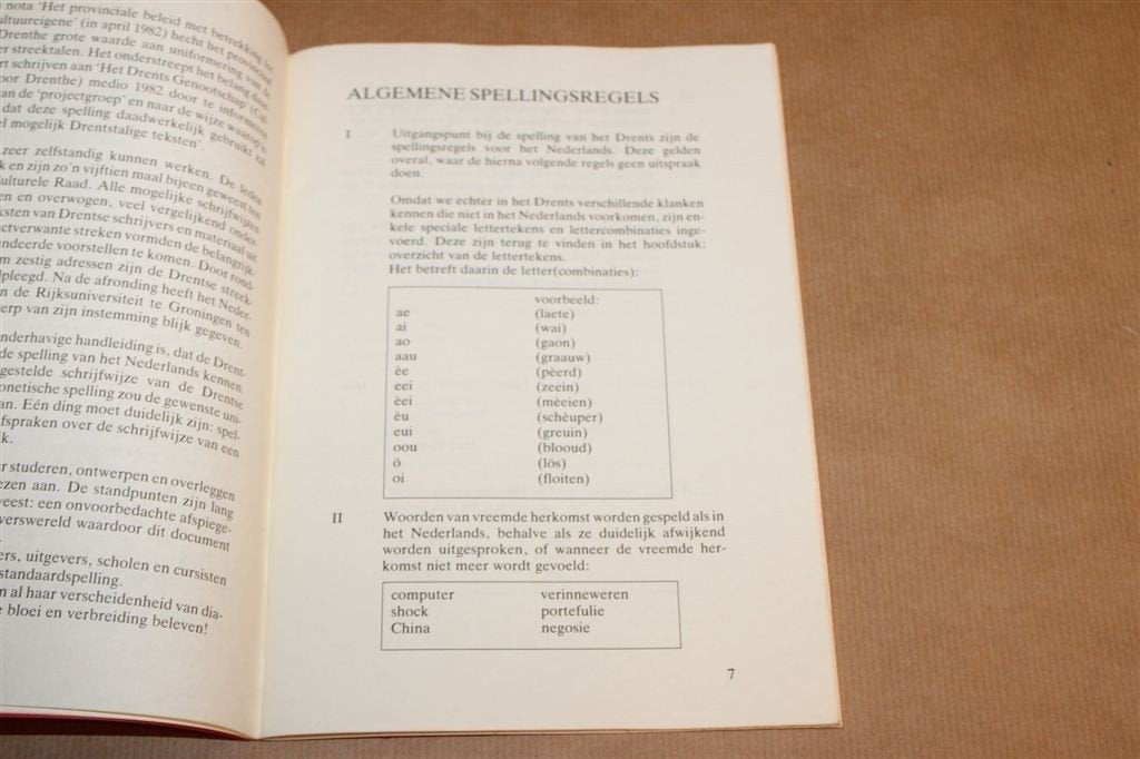 Drentse Spelling — Handleiding voor de Streektaal 1983, Boeken, Ophalen of Verzenden, Gelezen