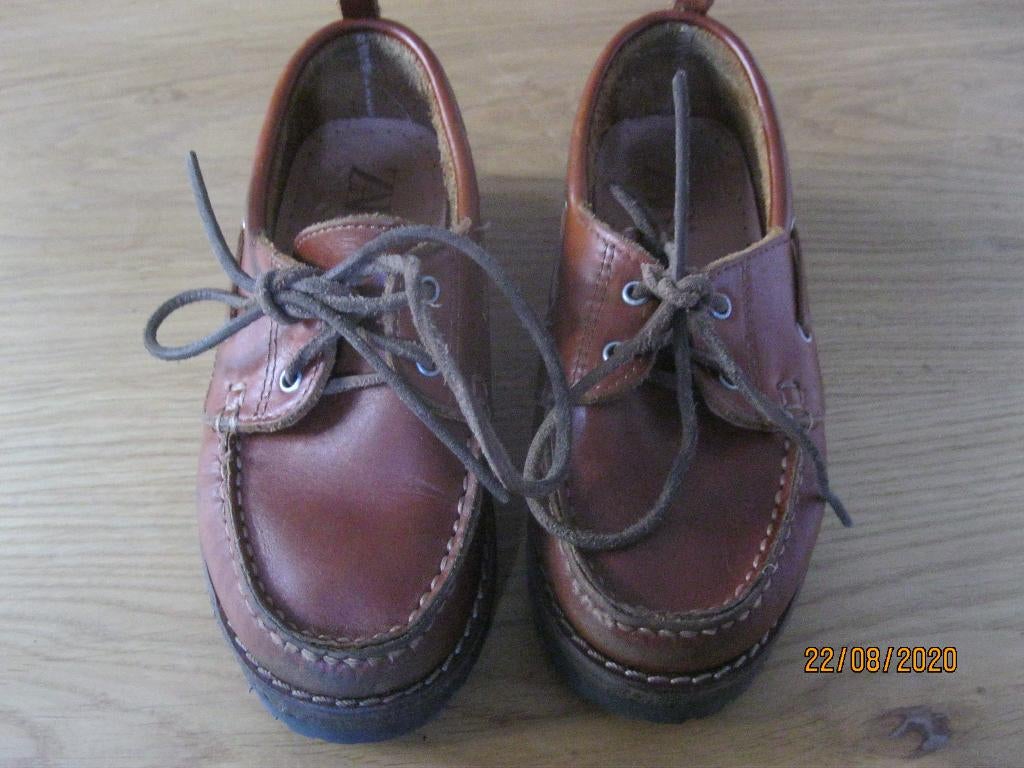 Zara leren moccasins/instappers:mt 29, Jongen of Meisje, Schoenen, Ophalen of Verzenden, Zo goed als nieuw