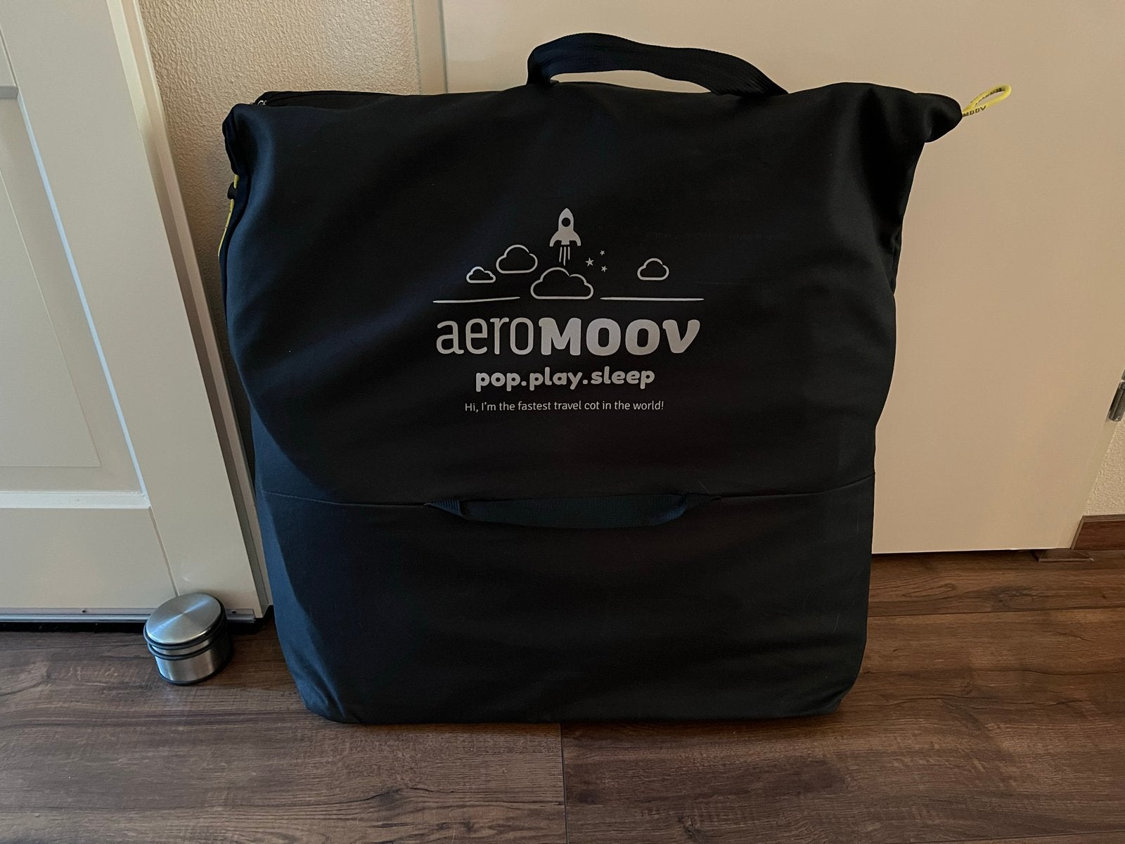 AeroMoov Reisbedje Pop-Up Snel Opzetbaar, Ophalen, Zo goed als nieuw, Reisbedje