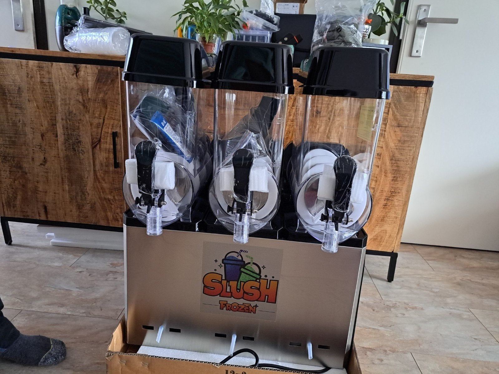 Slush Frozen Slushmachine 3x12L Royal Catering, Ophalen, Gebruikt