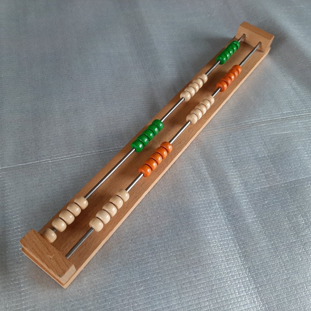 Houten telraam / abacus vintage, Ophalen, Gebruikt, Rekenen