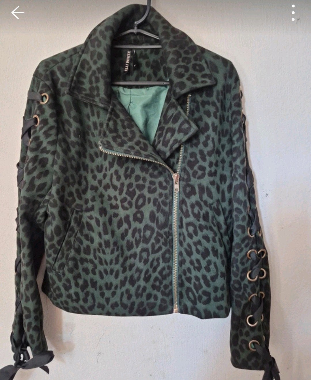 Rockabilly jasje met luipaardprint en veterdetails, Maat 38/40 (M), ELLI WHITE, Ophalen of Verzenden, Gedragen