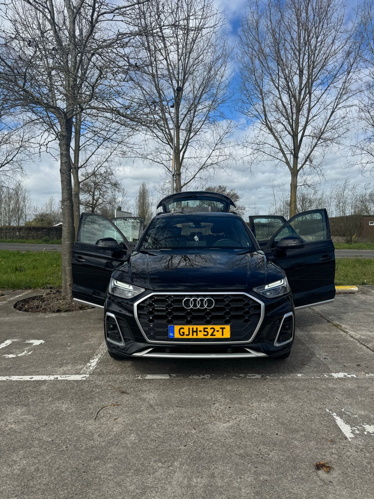Audi Q5 50 Tfsi e 300pk Phev S Tronic Quattro 2021 Zwart, Auto's, Audi, Automaat, Zwart, Zwart, Vierwielaandrijving
