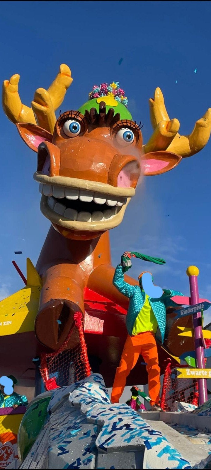 Blikvanger Carnavalskop Eland/hert, Ophalen, Gebruikt, Overige typen, Carnaval