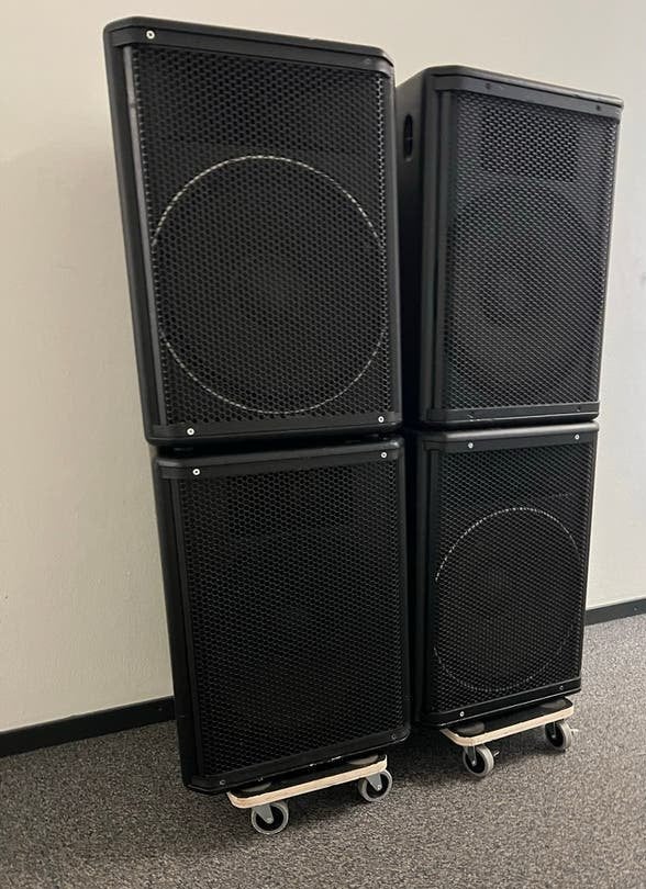 Master Audio MD2 subs + toppen in originele staat, Vloerstaande luidspreker, Gebruikt, Geschikt voor surround/home cinema, Ophalen
