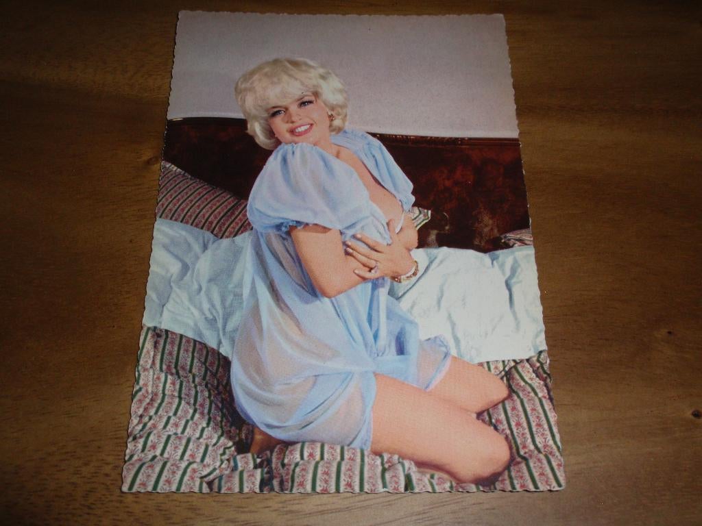 Jayne Mansfield Pin Up Actrice Film Uitdagend, Verzamelen, Verzenden, 1940 tot 1960, Ongelopen, Sterren en Beroemdheden