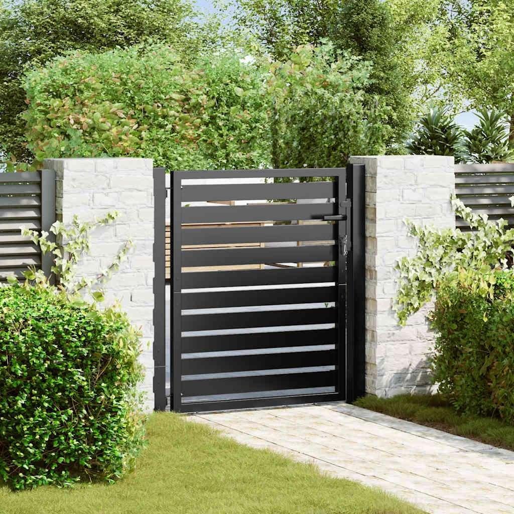 Aluminium tuinpoort tuinhek draaihek zwart GRATIS BEZORGD!, Tuin en Terras, Tuinpoorten, 100 tot 150 cm, Verzenden, Draaipoort