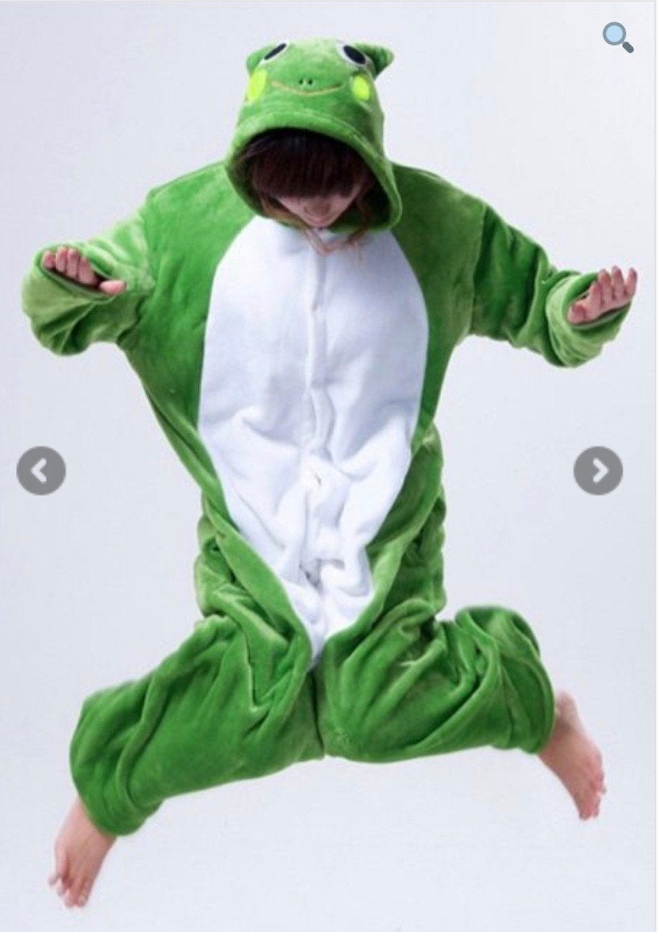 Leuke groene kikker onesie - Maat xl, Ophalen of Verzenden, Zo goed als nieuw, Maat 46/48 (XL) of groter, Carnaval