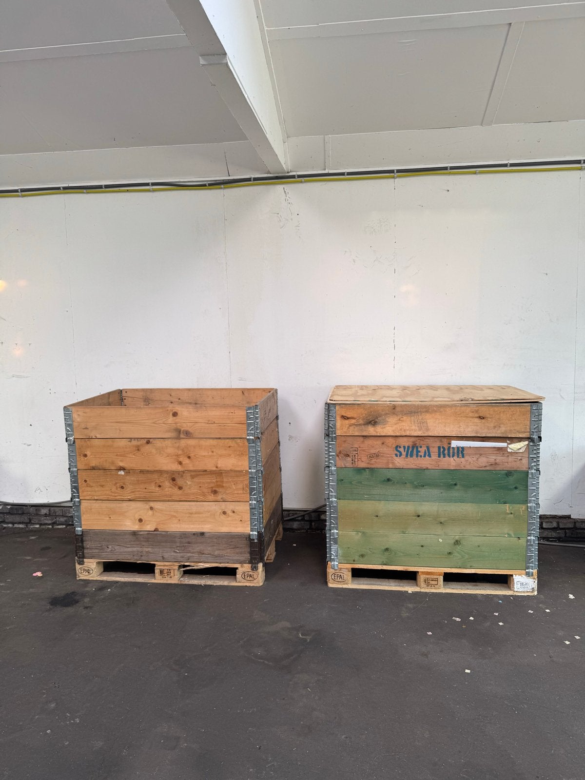 Europallet met palletranden / opzetranden 2 stuks, Ophalen, Gebruikt, 100 cm of meer, 60 cm of meer