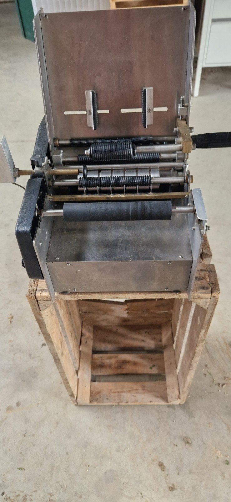 Te koop etiketeermachine, Ophalen