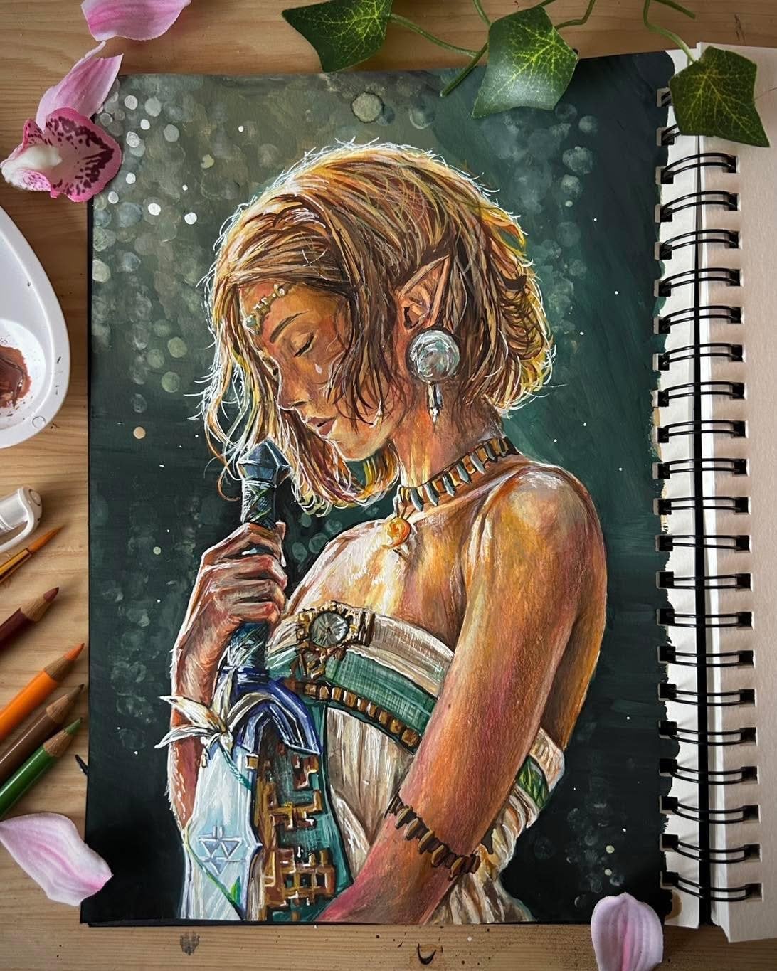 Zelda: Tears of the Kingdom Fine Art Prints, Ophalen of Verzenden, Print, Print/reproductie, Handgemaakt