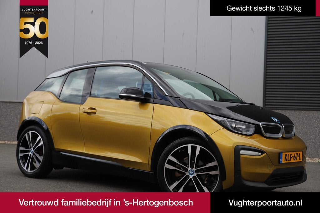 BMW i3 Executive 120Ah 42 kWh/*Galvanic Gold*/Carplay/1e eig, Auto's, BMW, Bedrijf, Te koop, i3, ABS, Achteruitrijcamera, Airbags