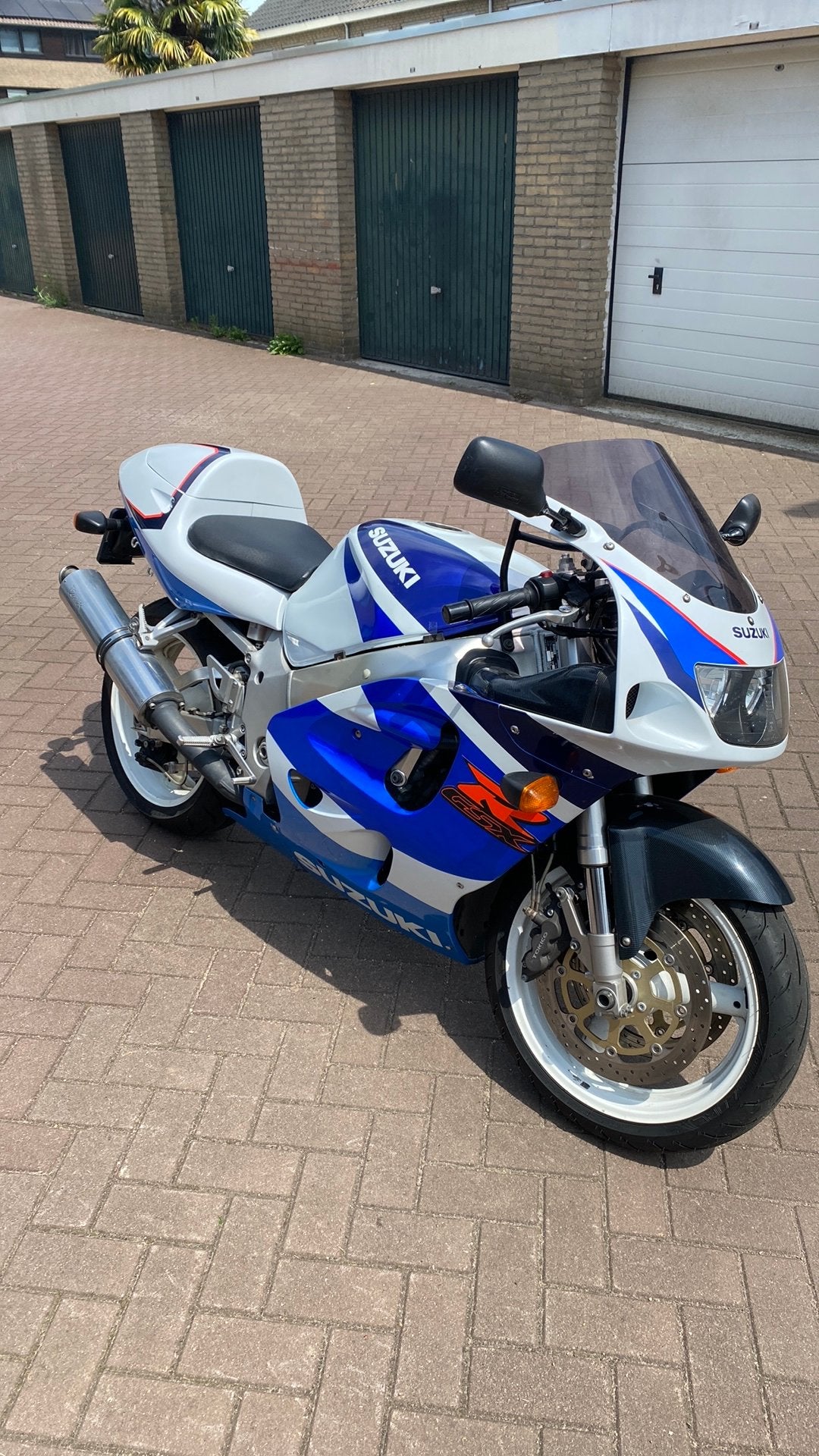 suzuki 750 gsx-r  Blauw/Wit, Zeer Goede Staat, Motoren, 750 cc, Sportuitlaat, 4 cilinders, Motorrijbewijs A