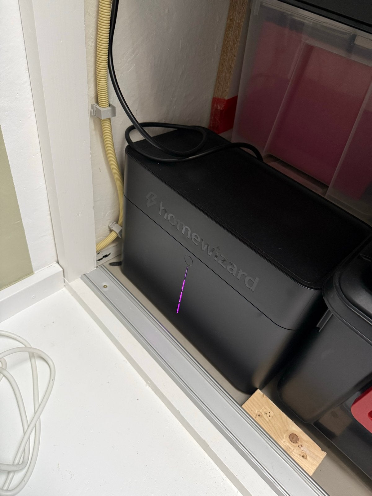 Homewizard Plug-In Batterij met gratis p1 meter erbij., Ophalen, Zo goed als nieuw