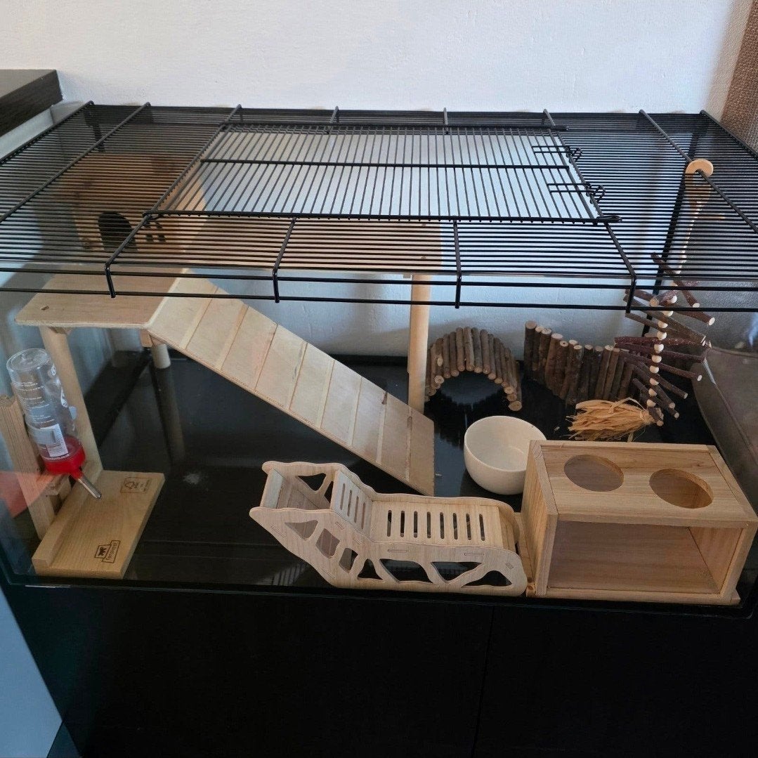 Ferplast Hamsterkooi Hamsterhok met accessoires 80x40x45, Dieren en Toebehoren, Ophalen, Hok, Minder dan 60 cm