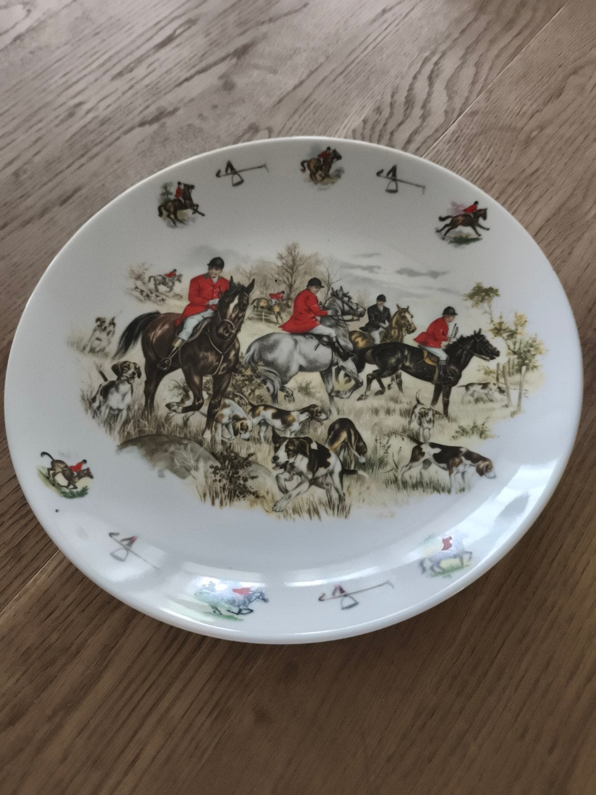 twee sierborden jacht trafreel, Ophalen of Verzenden