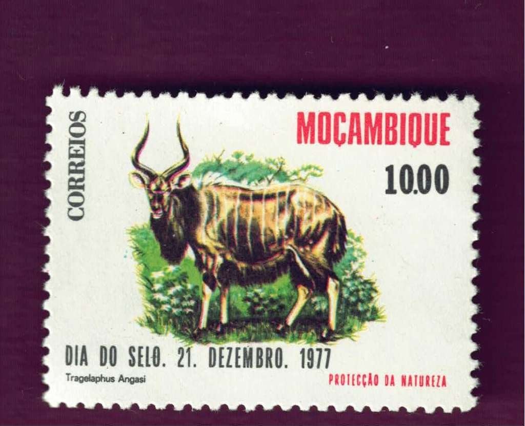 Fauna - Dieren - Antilope - Mocambique - 10.00 - postfris, Ophalen of Verzenden, Postfris, Dier of Natuur