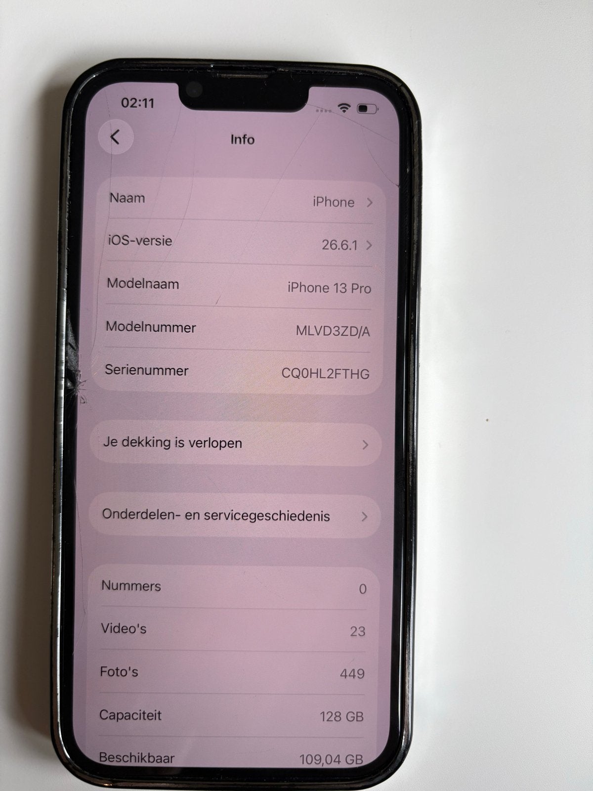 iPhone 13 Pro 128GB -, Ophalen, 99 %, Zwart, IPhone 13 Pro