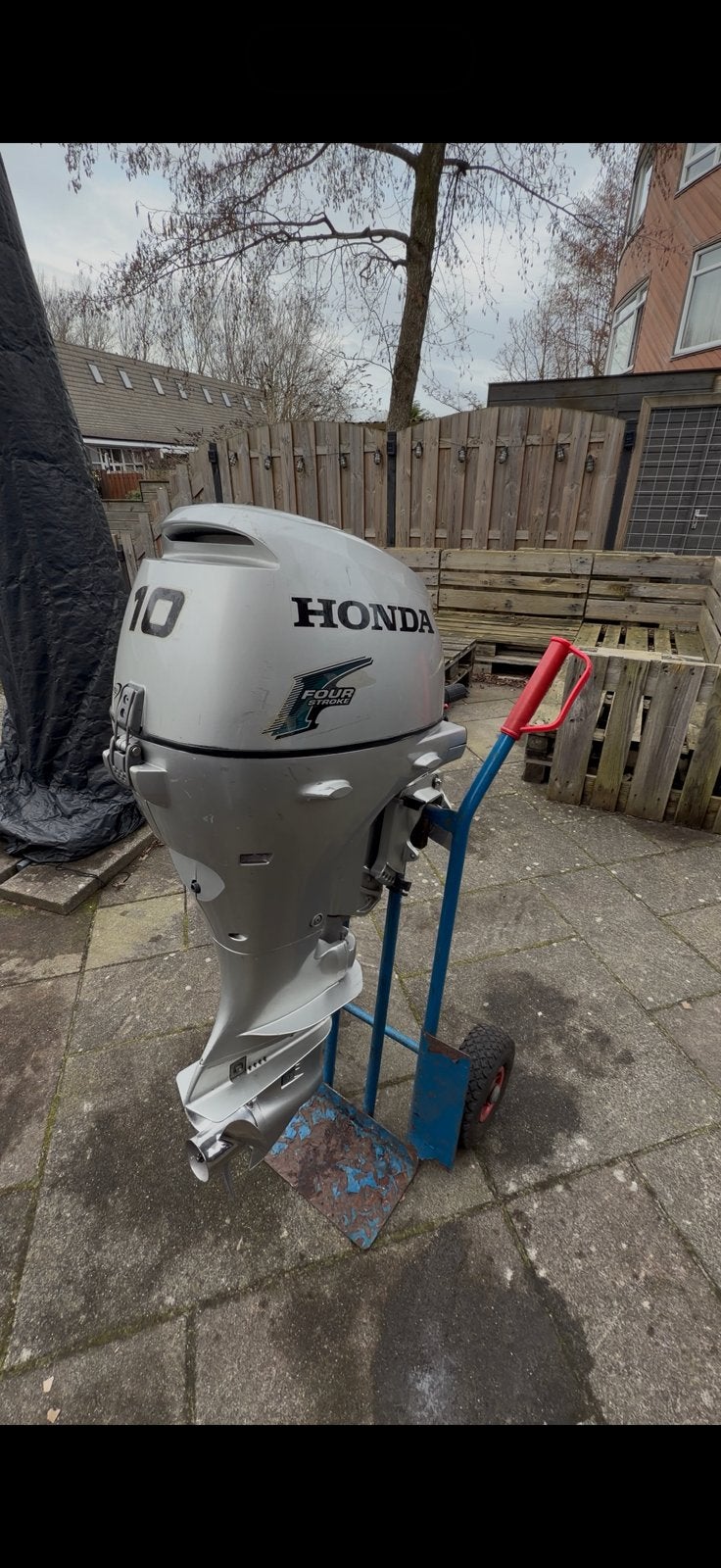Honda BF10D 10 pk 4-takt buitenboordmotor, Ophalen, 5 tot 10 pk, Zo goed als nieuw, Buitenboordmotor