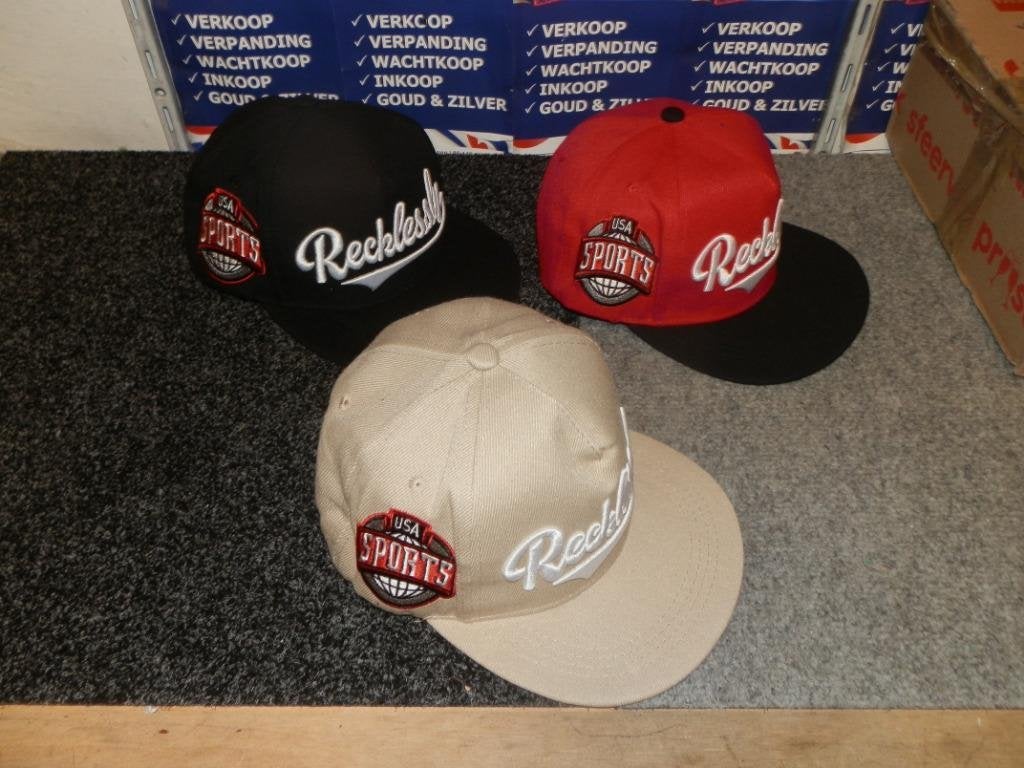 Pet cap baseball Reckless usa sports nieuw one size fit, Kleding | Heren, Ophalen of Verzenden, Nieuw, One size fits all, Pet