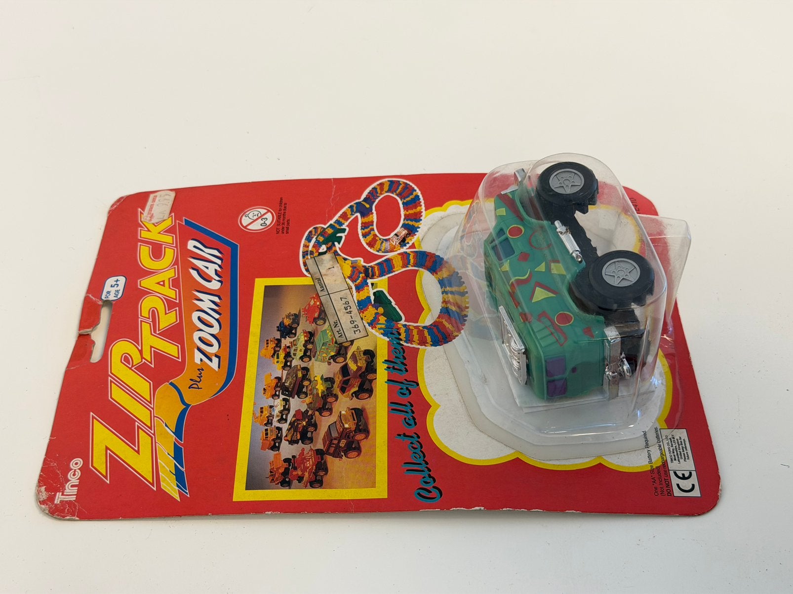 Vintage Tinco Zip Track Zoom Car Jaren 1990 Nieuw Blister, Verzamelen, P, P, P, Nieuw