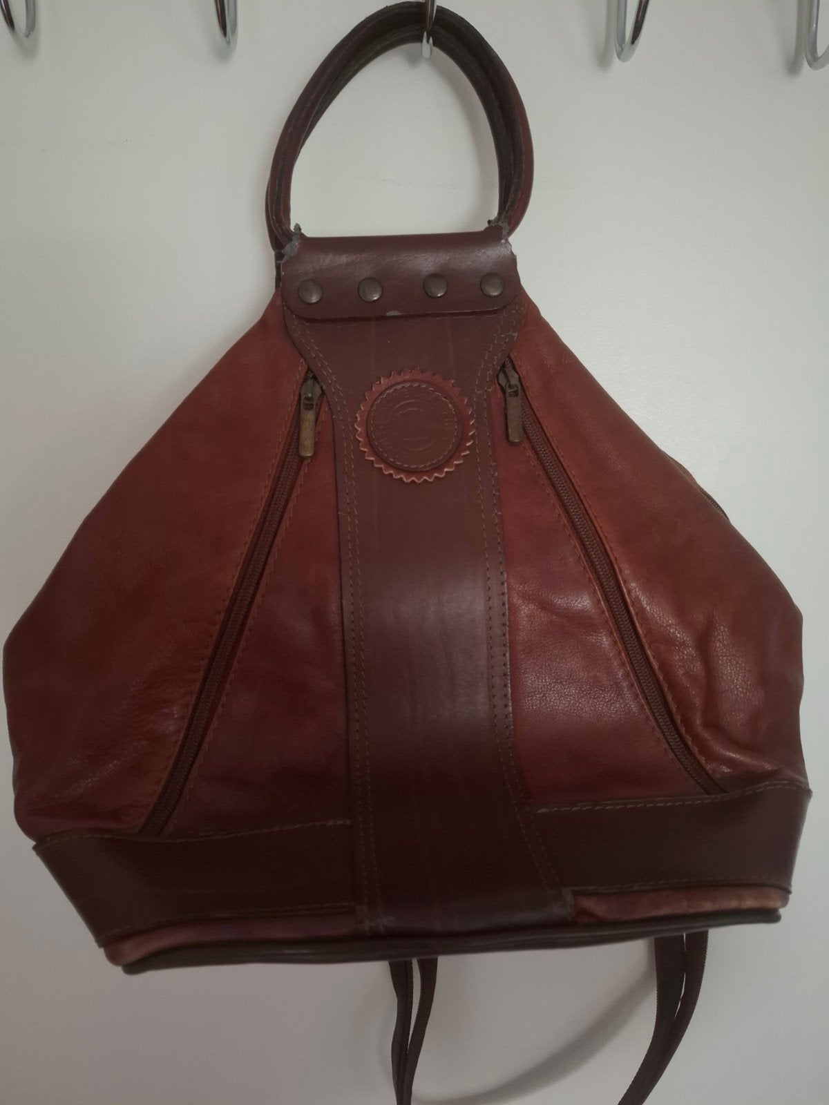 Aparte Vintage Leren Tas - Uniek Design, Ophalen of Verzenden
