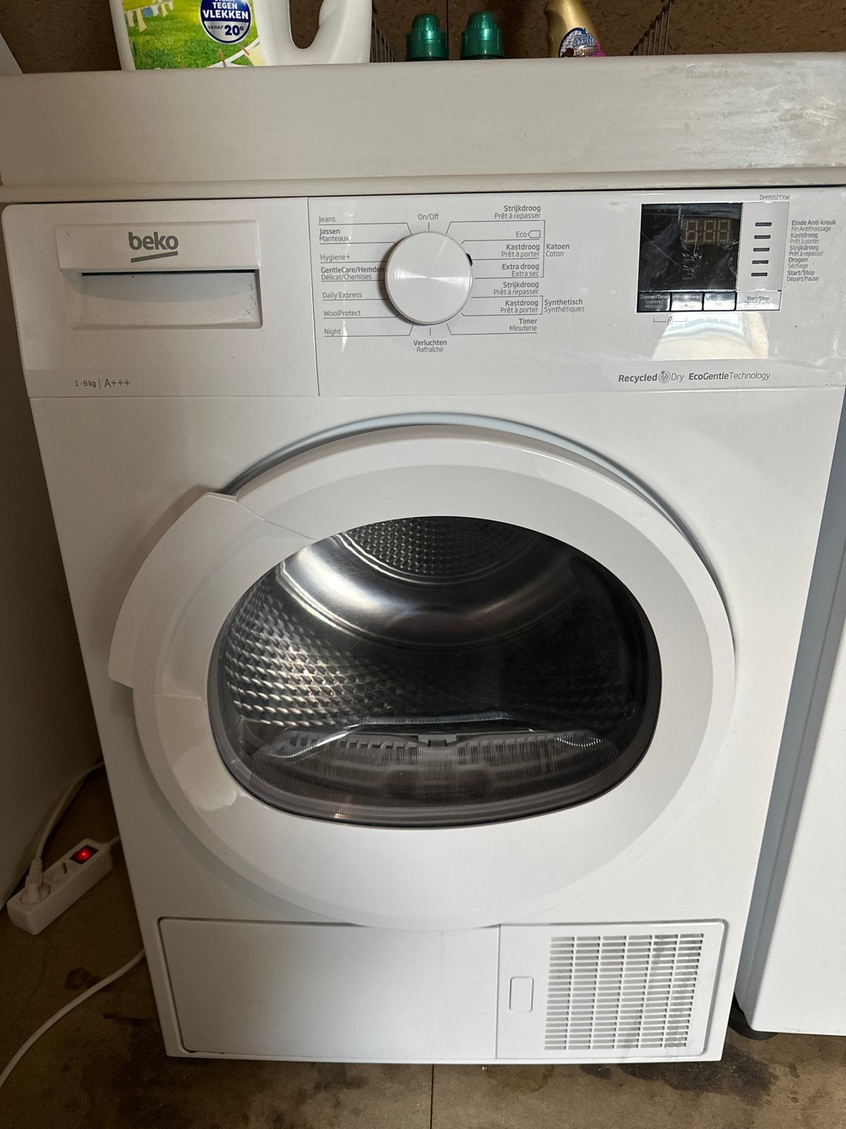 Beko Wasdroger 9 kg A+++ - Energiezuinig en Ruim, Ophalen, 8 tot 10 kg, Zo goed als nieuw, Voorlader