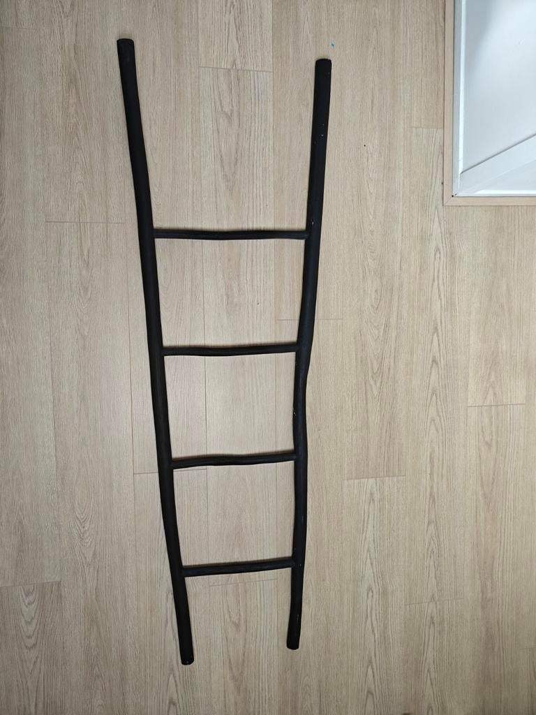 Decorative ladder zwart, Ophalen, Gebruikt, Hout