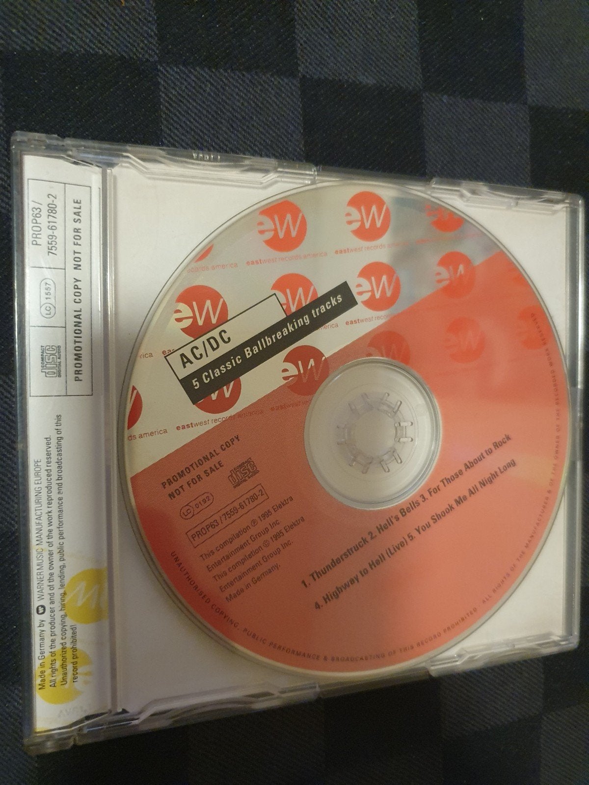 Ac/dc acdc 5 classic ballbreaking tracks single zeldzaam!, Verzenden, Gebruikt