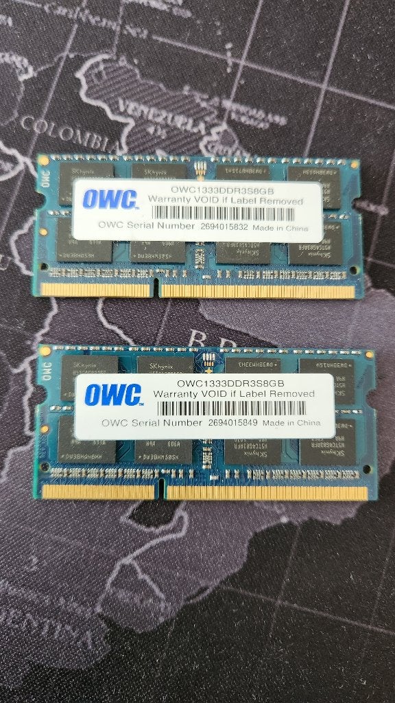 OWC 1333Mhz DDR3 2x8GB(16GB) SODIMM RAM geheugen voor laptop, Gebruikt, 8 GB, DDR3, Ophalen of Verzenden