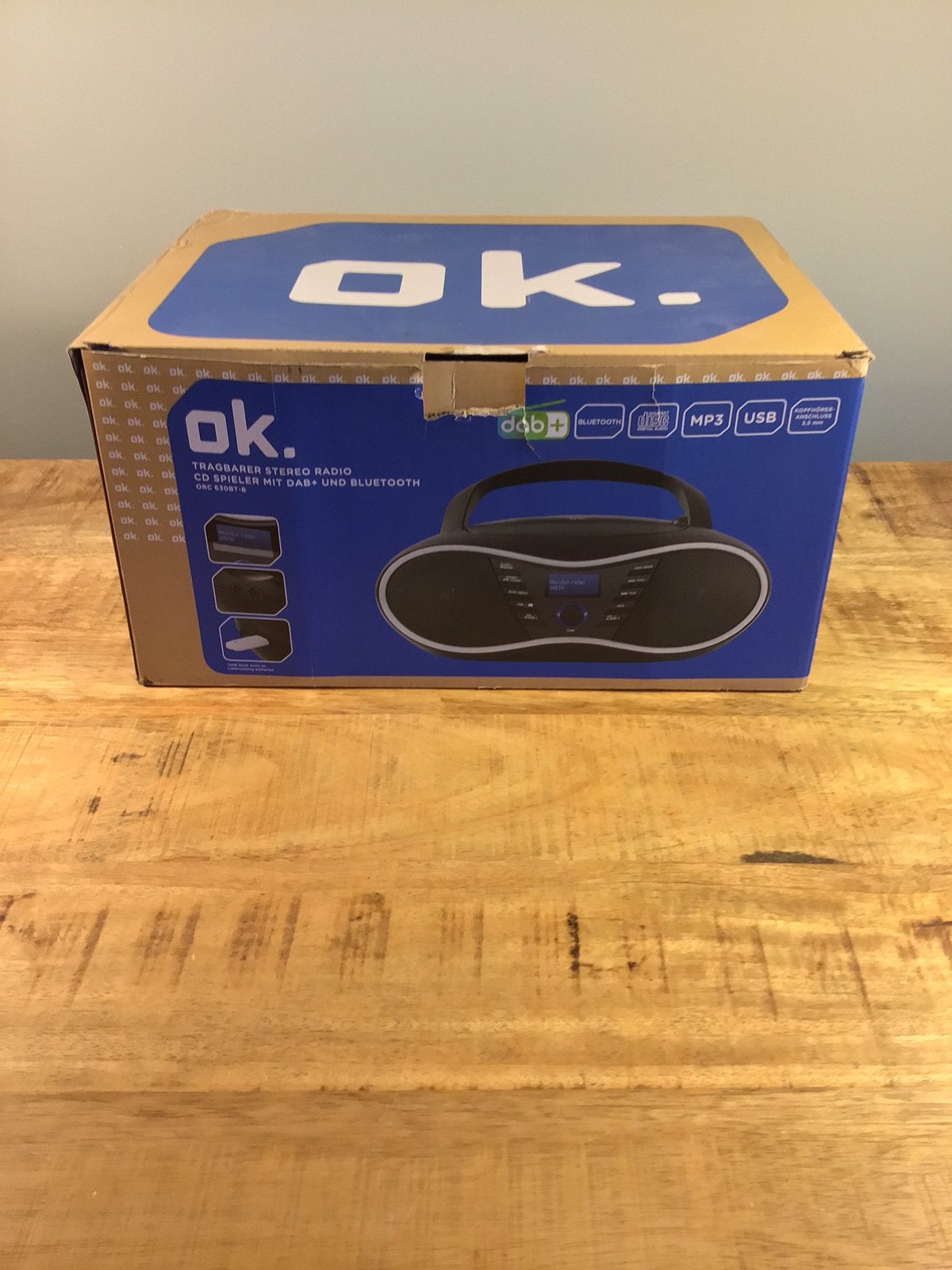 OK draagbare radio met cd-speler, DAB+ en Bluetooth, Audio, Tv en Foto, Luidsprekers, Overige merken, Overige typen, Ophalen of Verzenden