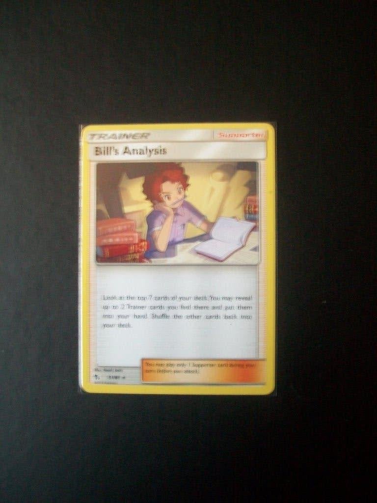 3829. Nieuwe Pokemon Trainer Kaart BILL's ANALYSIS (51/68), Hobby en Vrije tijd, Verzamelkaartspellen | Pokémon, Nieuw, Losse kaart