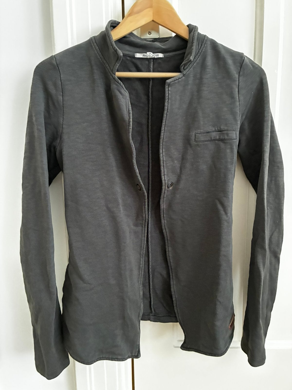 Donkergrijze blazer, Moscow, maat xs, Ophalen of Verzenden, Zo goed als nieuw, Maat 34 (XS) of kleiner, Grijs