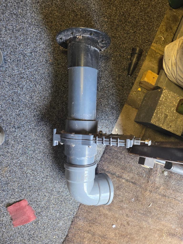 PVC Afvoerbuis met Bocht en Afsluiter - 110 mm, Ophalen of Verzenden