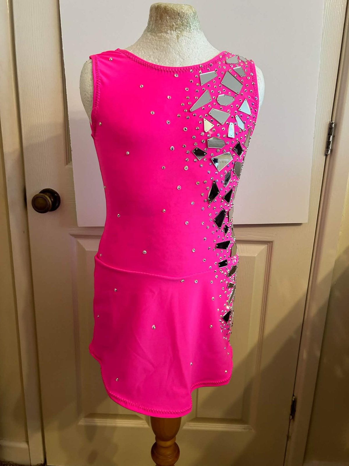 Twirlpakje baton maat XS, Ophalen of Verzenden, Zo goed als nieuw, Roze, Maat 34 (XS) of kleiner