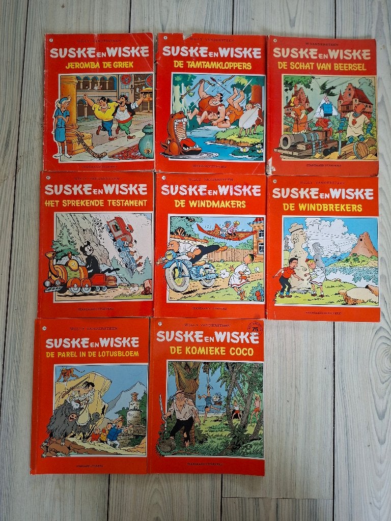 Suske en wiske, Gelezen, Willy Vandersteen, Ophalen of Verzenden, Meerdere stripboeken