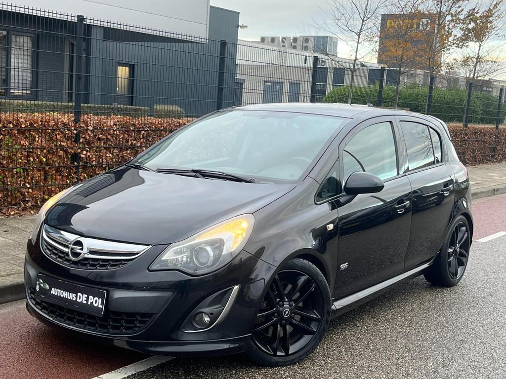 Opel Corsa 1.6-16V T Color Edition OPC Navi Cruise-Control S, Voorwielaandrijving, Stof, Gebruikt, Zwart