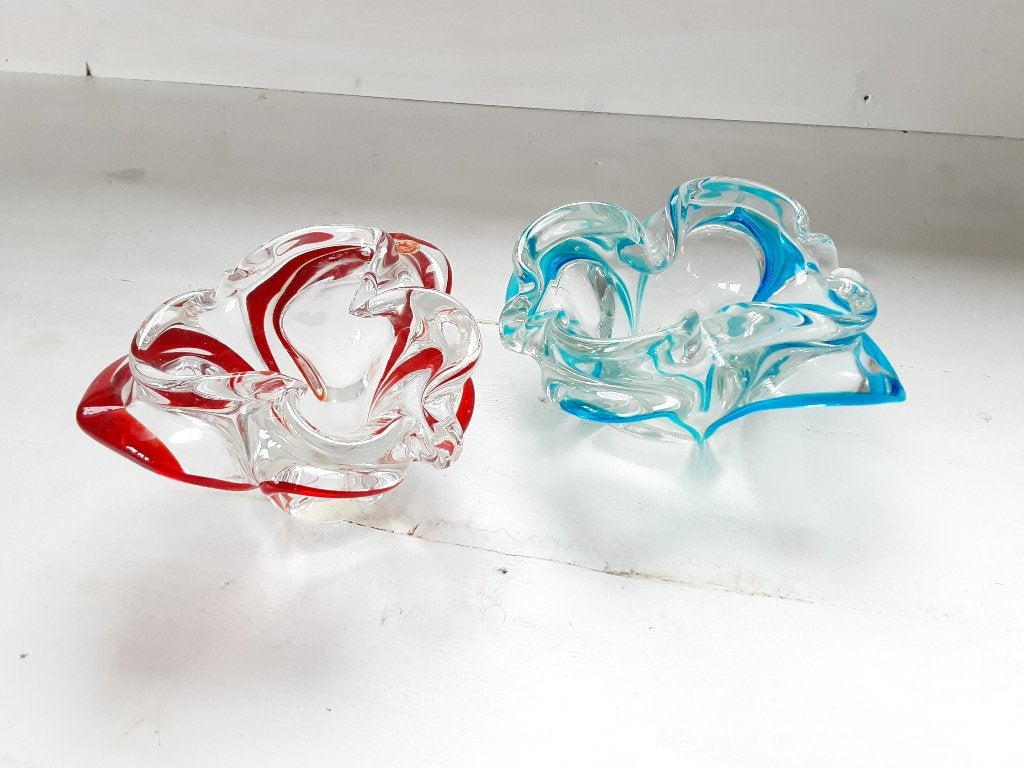Robuuste Zweedse Vintage Murano Glaskunst Vlindermodel -, Ophalen