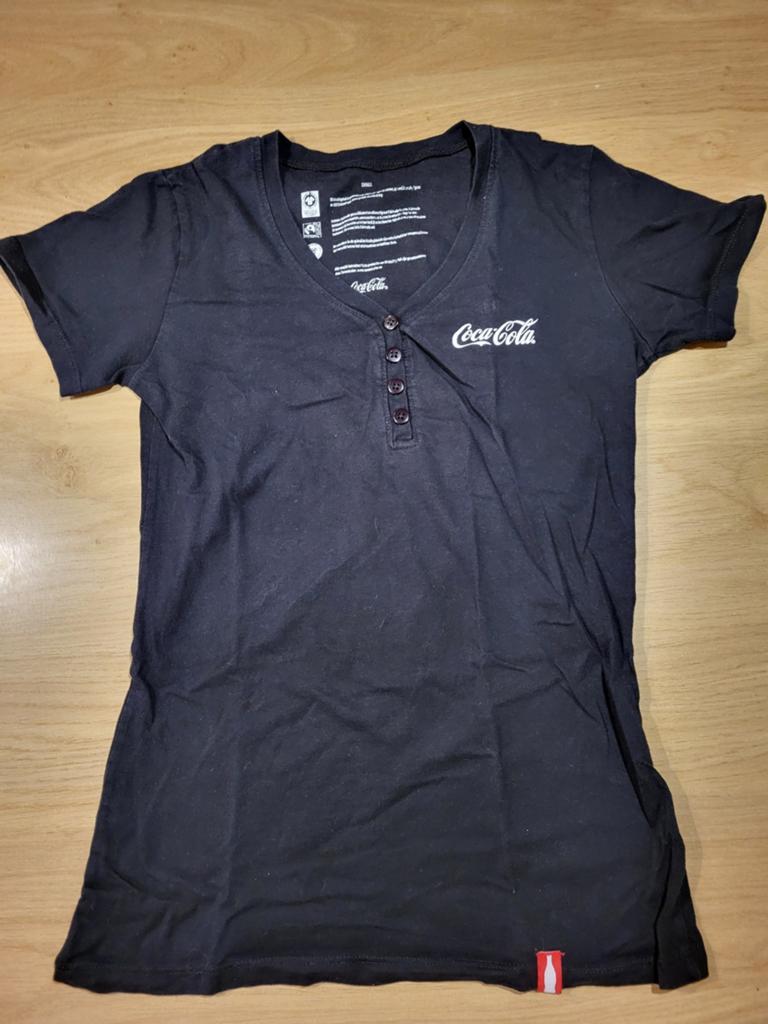 Coca-Cola T-shirt Zwart Maat S, Kleding | Dames, Zwart, Ophalen of Verzenden, Korte mouw, Maat 36 (S)